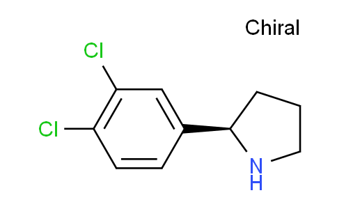 CAS No. 1213583-83-5, (R)-2-(3,4-dichlorophenyl)pyrrolidine