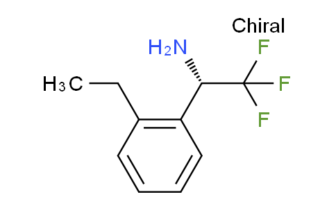 CAS No. 1213863-26-3, (S)-1-(2-ethylphenyl)-2,2,2-trifluoroethan-1-amine