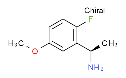 CAS No. 1213670-08-6, (1R)-1-(2-FLUORO-5-METHOXYPHENYL)ETHYLAMINE