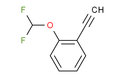 CAS No. 1342158-87-5, 1-Difluoromethoxy-2-ethynyl-benzene