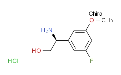 CAS No. 2095692-22-9, (S)-2-amino-2-(3-fluoro-5-methoxyphenyl)ethan-1-ol hydrochloride