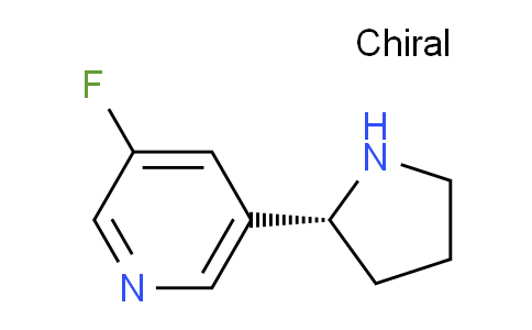 CAS No. 1212928-22-7, (R)-3-fluoro-5-(pyrrolidin-2-yl)pyridine