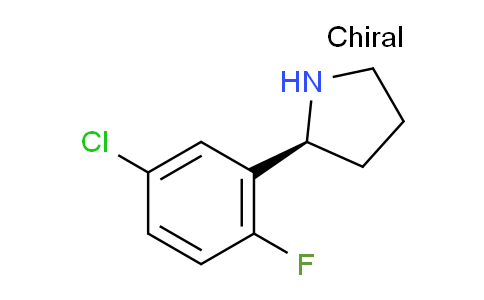 CAS No. 1217843-16-7, (S)-2-(5-chloro-2-fluorophenyl)pyrrolidine
