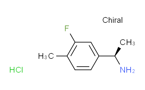 CAS No. 1820570-24-8, (R)-1-(3-fluoro-4-methylphenyl)ethanamine hydrochloride