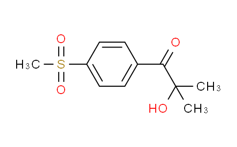 CAS No. 180048-73-1, 2-hydroxy-2-methyl-1-(4-(methylsulfonyl)phenyl)propan-1-one