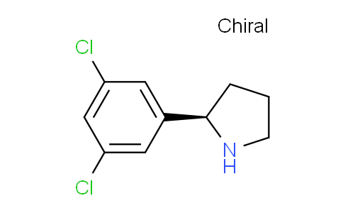 CAS No. 1212817-03-2, (R)-2-(3,5-dichlorophenyl)pyrrolidine