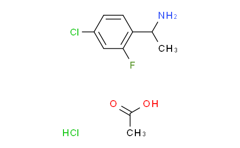 CAS No. 856562-91-9, 1-(4-chloro-2-fluorophenyl)ethan-1-amine acetate hydrochloride