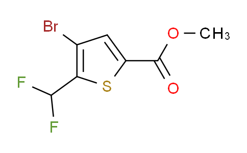 CAS No. 1207557-47-8, Methyl 4-bromo-5-(difluoromethyl)thiophene-2-carboxylate