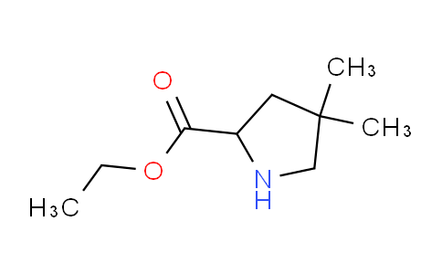 CAS No. 125781-45-5, 4,4-Dimethyl-pyrrolidine-2-carboxylic acid ethyl ester