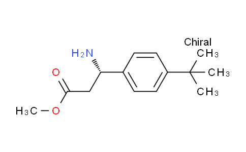 CAS No. 933471-43-3, methyl (S)-3-amino-3-(4-(tert-butyl)phenyl)propanoate