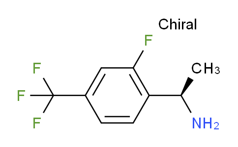 CAS No. 1079656-89-5, (R)-1-(2-fluoro-4-(trifluoromethyl)phenyl)ethan-1-amine