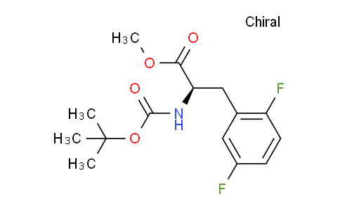 CAS No. 837430-11-2, methyl (R)-2-((tert-butoxycarbonyl)amino)-3-(2,5-difluorophenyl)propanoate