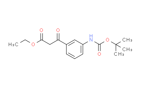 CAS No. 1017781-47-3, 3-(3-Tert-butoxycarbonylamino-phenyl)-3-oxo-propionic acid ethyl ester