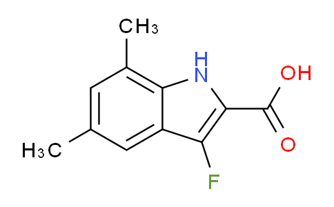 CAS No. 2117716-56-8, 3-fluoro-5,7-dimethyl-1H-indole-2-carboxylic acid