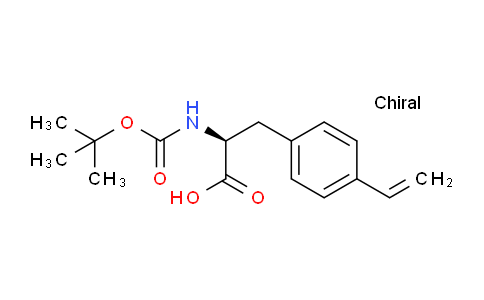 CAS No. 169158-03-6, (S)-2-((tert-butoxycarbonyl)amino)-3-(4-vinylphenyl)propanoic acid