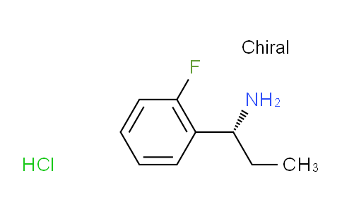 CAS No. 1168139-44-3, (R)-1-(2-Fluorophenyl)propan-1-amine hydrochloride