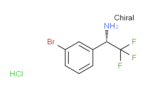 CAS No. 878408-46-9, (S)-1-(3-Bromo-phenyl)-2,2,2-trifluoro-ethylamine hydrochloride