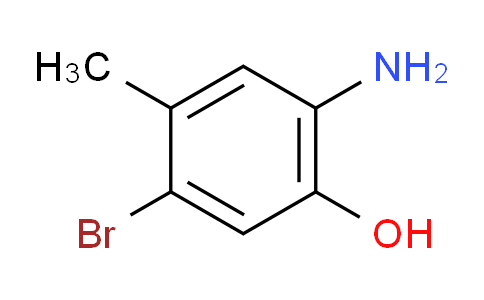 CAS No. 1268153-80-5, 2-amino-5-bromo-4-methylphenol