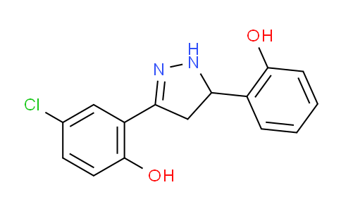 CAS No. 1047667-68-4, 4-Chloro-2-(5-(2-hydroxyphenyl)-4,5-dihydro-1H-pyrazol-3-yl)phenol
