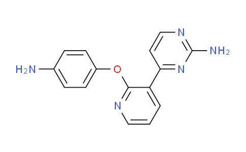 CAS No. 945599-45-1, 4-(2-(4-aminophenoxy)pyridin-3-yl)pyrimidin-2-amine