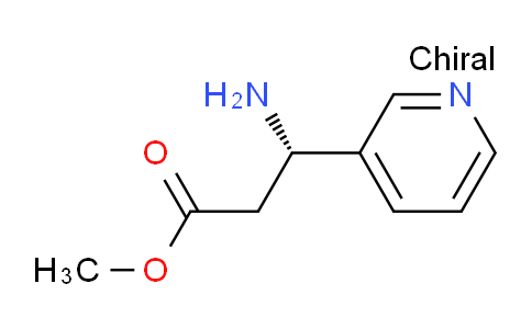 CAS No. 198959-53-4, Methyl (3S)-3-amino-3-(pyridin-3-yl)propanoate