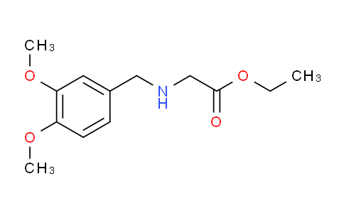 CAS No. 60857-14-9, Ethyl 2-{[(3,4-dimethoxyphenyl)methyl]amino}acetate