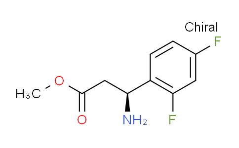 CAS No. 1212928-15-8, Methyl (3S)-3-amino-3-(2,4-difluorophenyl)propanoate
