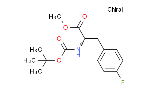 CAS No. 134362-34-8, methyl (S)-2-((tert-butoxycarbonyl)amino)-3-(4-fluorophenyl)propanoate