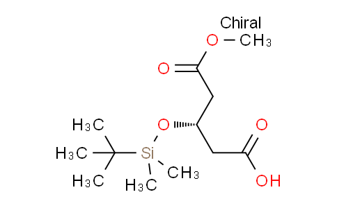 CAS No. 109721-08-6, (S)-3-[[(1,1-Dimethyl)dimethylsily]oxy]pentanedioic acid monomethyl ester