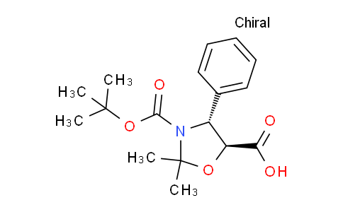 CAS No. 223134-87-0, (4R,5S)-3-(tert-Butoxycarbonyl)-2,2-dimethyl-4-phenyloxazolidine-5-carboxylic acid