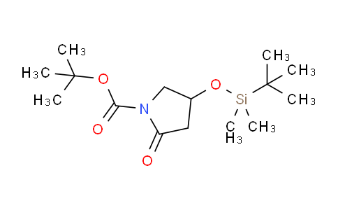 CAS No. 228267-20-7, 4-(tert-Butyl-dimethyl-silanyloxy)-2-oxo-pyrrolidine-1-carboxylic acid tert-butyl ester
