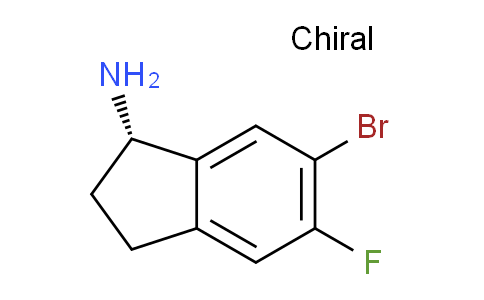 CAS No. 1272726-23-4, (S)-6-Bromo-5-fluoro-2,3-dihydro-1H-inden-1-amine