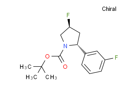 CAS No. 1364890-01-6, (2R,4S)-tert-butyl 4-fluoro-2-(3-fluorophenyl)pyrrolidine-1-carboxylate