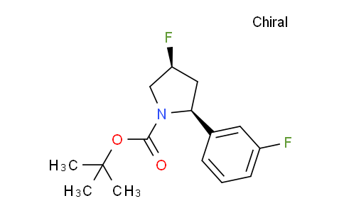 CAS No. 1364890-02-7, (2S,4S)-tert-butyl 4-fluoro-2-(3-fluorophenyl)pyrrolidine-1-carboxylate