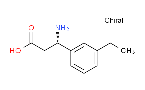 CAS No. 1228570-13-5, (S)-3-amino-3-(3-ethylphenyl)propanoic acid