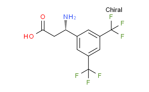 CAS No. 1241684-05-8, (S)-3-amino-3-(3,5-bis(trifluoromethyl)phenyl)propanoic acid