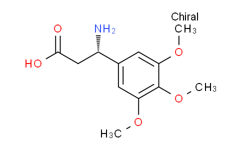 CAS No. 171002-26-9, (S)-3-amino-3-(3,4,5-trimethoxyphenyl)propanoic acid