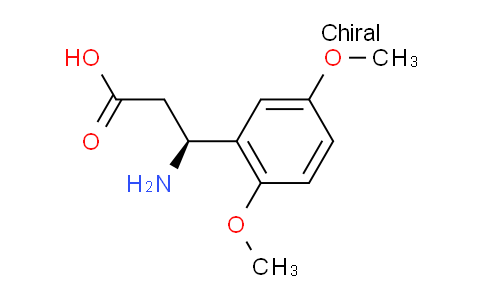CAS No. 1228548-20-6, (S)-3-amino-3-(2,5-dimethoxyphenyl)propanoic acid
