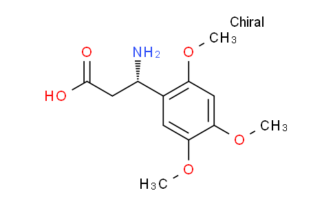 CAS No. 1259849-28-9, (S)-3-amino-3-(2,4,5-trimethoxyphenyl)propanoic acid