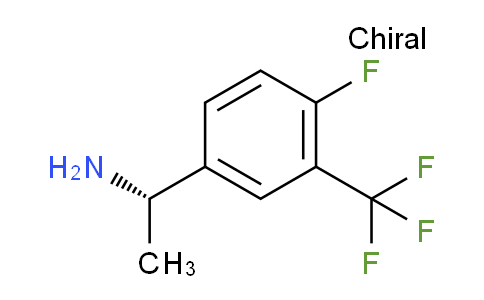 CAS No. 1194055-88-3, (S)-1-(4-fluoro-3-(trifluoromethyl)phenyl)ethan-1-amine