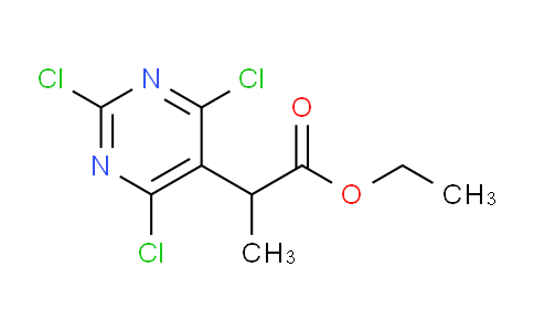 CAS No. 1312162-77-8, ethyl 2-(2,4,6-trichloropyrimidin-5-yl)propanoate