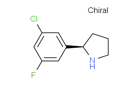 CAS No. 1223405-30-8, (R)-2-(3-chloro-5-fluorophenyl)pyrrolidine