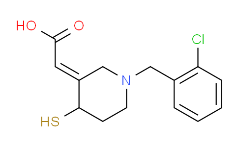 CAS No. 750643-90-4, [1-(2-Chloro-benzyl)-4-mercapto-piperidin-3-ylidene]-acetic acid