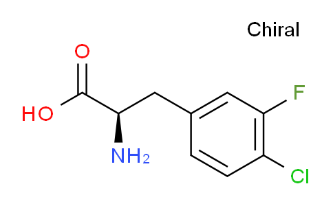 CAS No. 1260499-01-1, (R)-2-amino-3-(4-chloro-3-fluorophenyl)propanoic acid