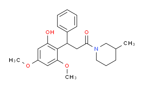 CAS No. 1334470-19-7, 3-(2-Hydroxy-4,6-dimethoxy-phenyl)-1-(3-methyl-piperidin-1-yl)-3-phenyl-propan-1-one