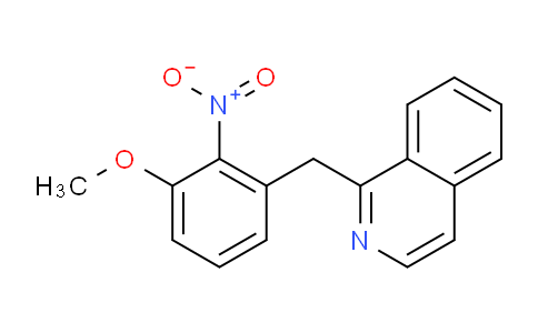 CAS No. 53055-08-6, 1-(3-Methoxy-2-nitro-benzyl)-isoquinoline
