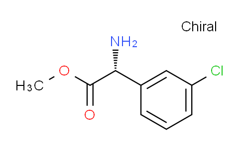 CAS No. 1213851-82-1, methyl (R)-2-amino-2-(3-chlorophenyl)acetate