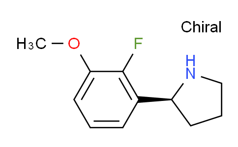 CAS No. 1213866-20-6, (S)-2-(2-fluoro-3-methoxyphenyl)pyrrolidine