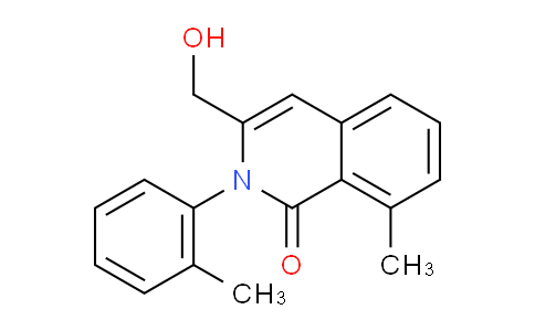 CAS No. 1172117-31-5, 3-(hydroxymethyl)-8-methyl-2-(o-tolyl)isoquinolin-1(2H)-one