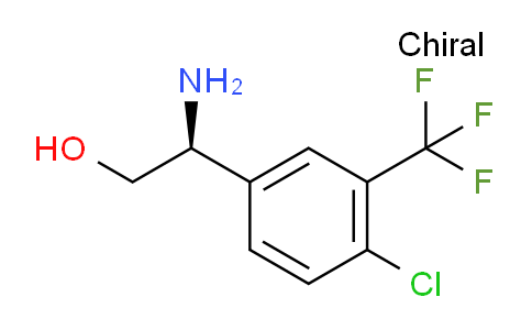 CAS No. 1213059-76-7, (S)-2-Amino-2-(4-chloro-3-(trifluoromethyl)phenyl)ethanol